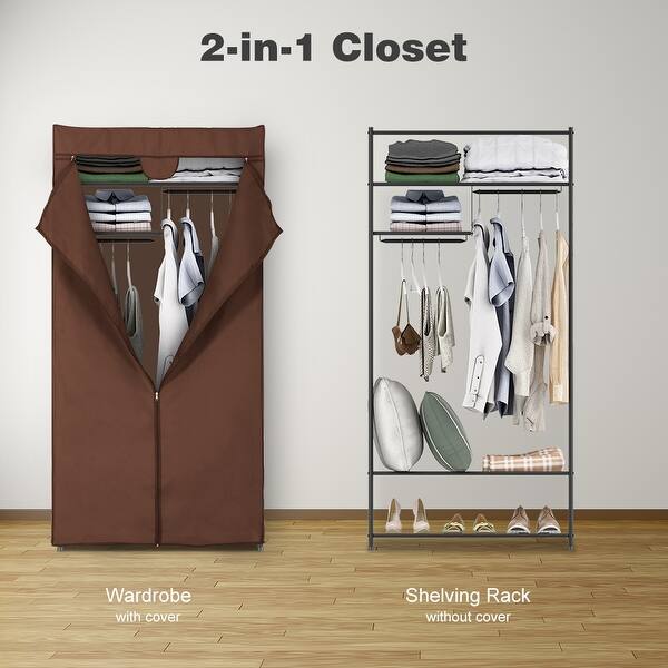 Shop Langria Heavy Duty Clothes Closet Storage Organizer Shelves