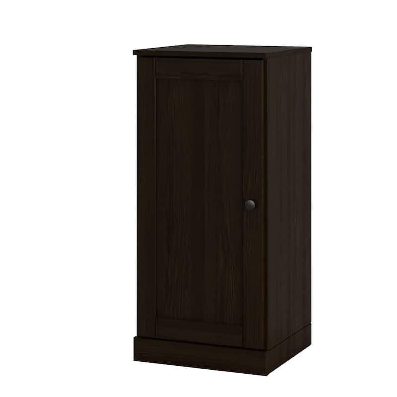 Palace Imports 100% Solid Wood Bathroom Storage Cabinet, Shaker Door, Adjustable Shelves, 16.5" Wide, 35.75" Tall - Espresso
