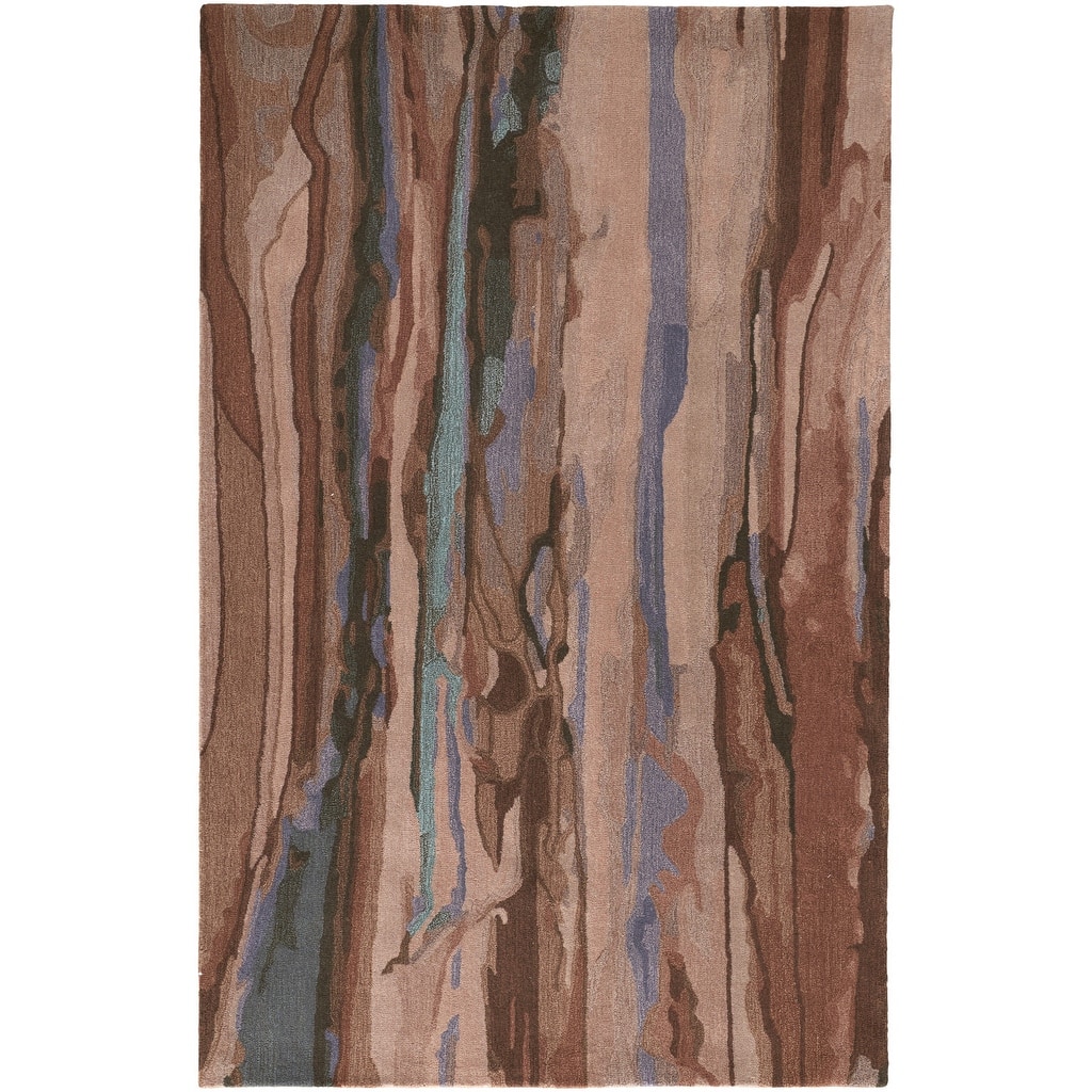 Zufa Abstract Stain Resistant Area Rug By HomeRoots - 5' x 8'