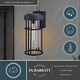 preview thumbnail 10 of 9, Vaxcel Lighting T0742 Crestline 14" Tall Outdoor Wall Sconce with