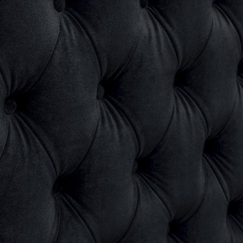 Madison Park Baldwin Upholstered Wingback Headboard with Button Tufting & Nailhead Trim