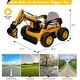 preview thumbnail 24 of 22, Kids Ride-On Electric Excavator Digger with Remote Control & Digging Arm