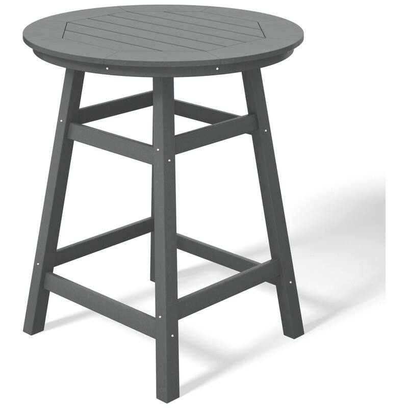 Polytrends Laguna Hdpe All Weather Outdoor Patio 35" Round Counter Table