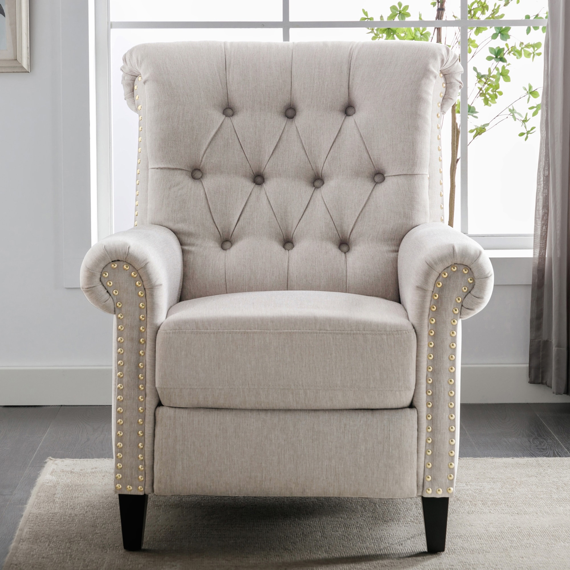 Tufted back on sale recliner