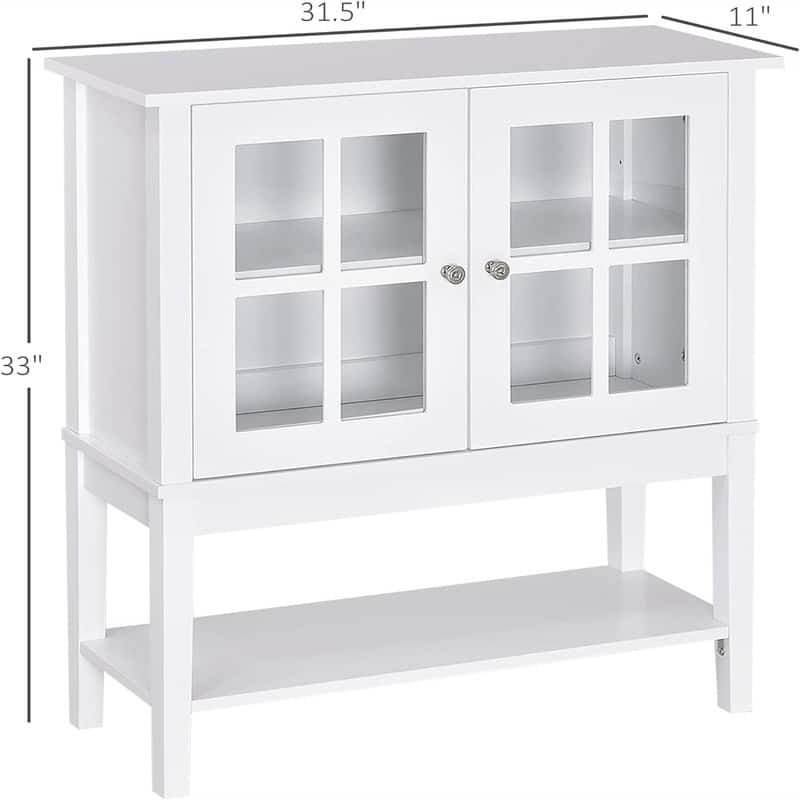 Modern Sideboard Buffet Cabinet - 31.5" L x 11'W x 33" H