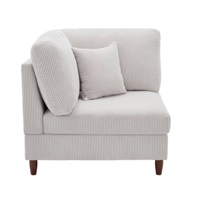 Free Combination Multi-Shaped Corduroy Sofa Modular