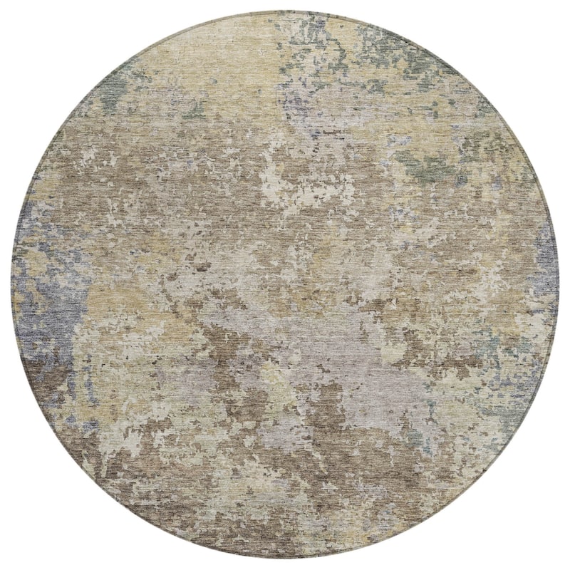 HomeRoots Abstract Transitional Rectangle Outdoor Rug