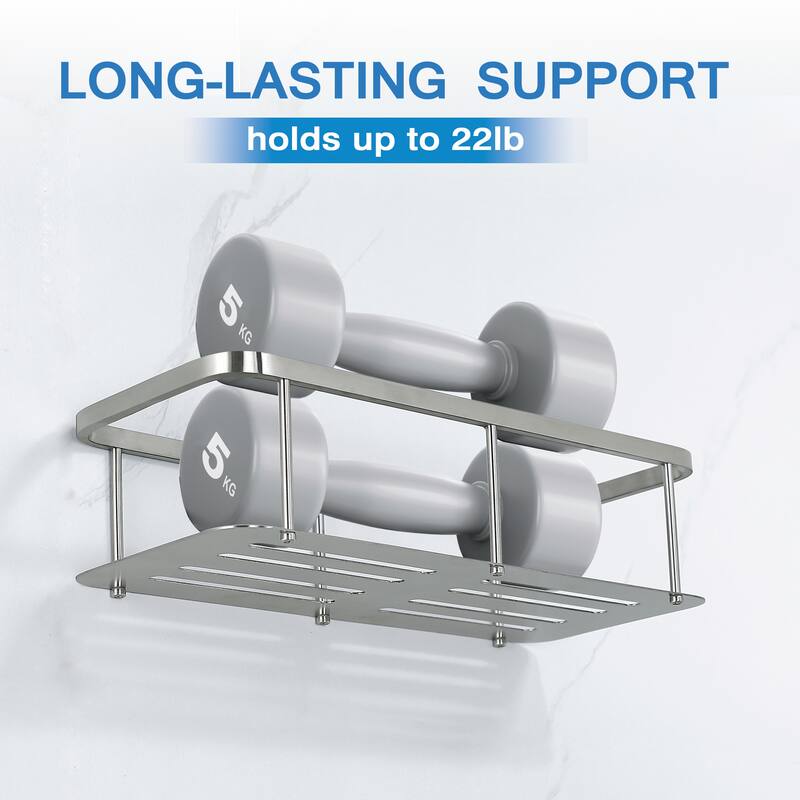 2-Pack Stainless Steel Bathroom Organizer Basket Shower Caddy