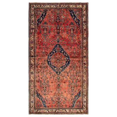 ECARPETGALLERY Hand-knotted Andelz Red Wool Rug - 5'8 x 10'8
