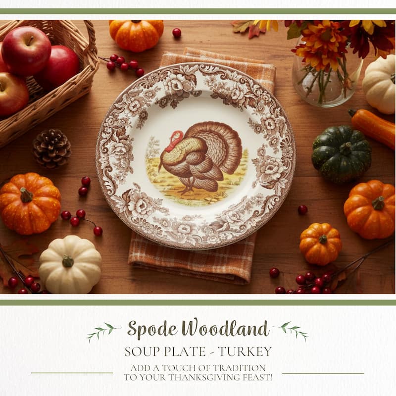 Spode Woodland Soup Plate