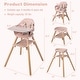 preview thumbnail 35 of 35, Costway 6-in-1 Convertible Wooden Baby Highchair Infant Feeding Chair - See Details