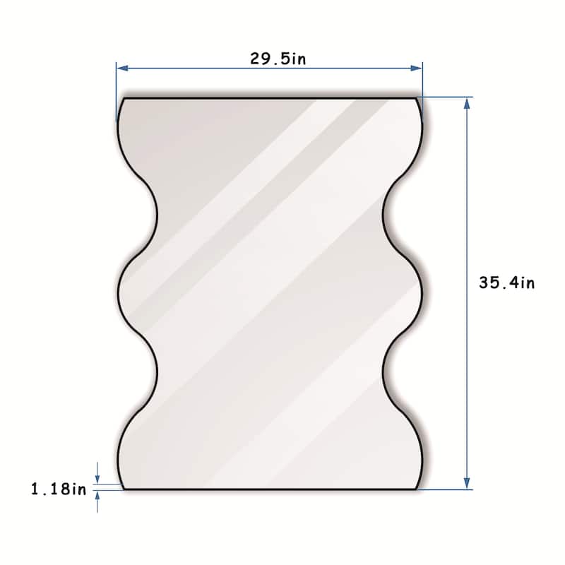 Wall Mirror Golden Rectangular Mirror