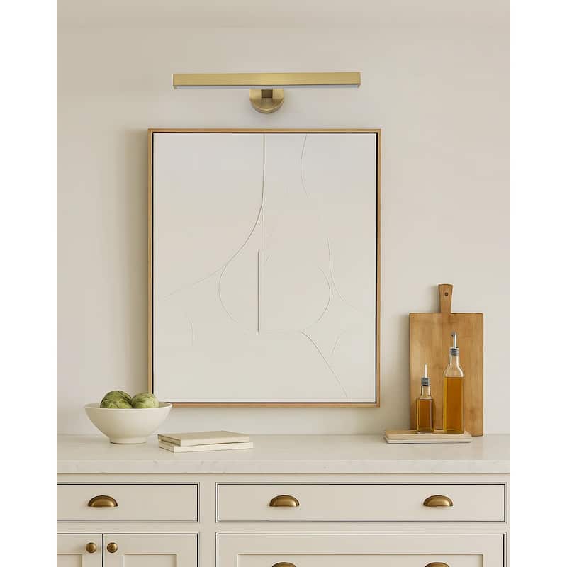 24" Mid-Century Modern Dimmable LED Bathroom Vanity Light Picture Light Art Lights for Wall - 24" W × 6.9" D × 4.7" H