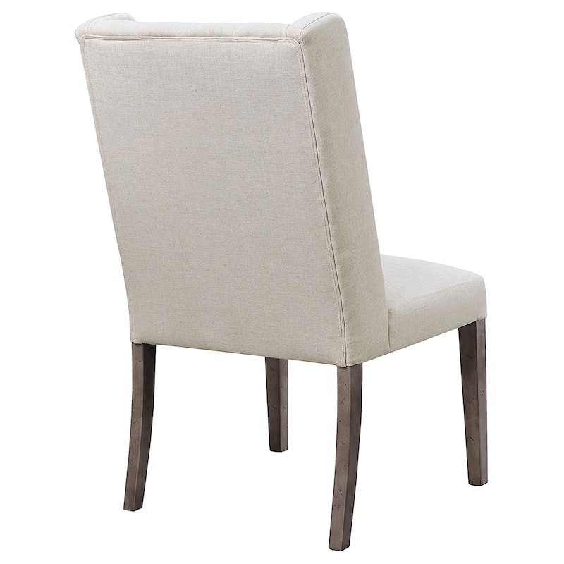 Bexley Beige Fabric Upholstered Dining Side Chair (Set of 2)