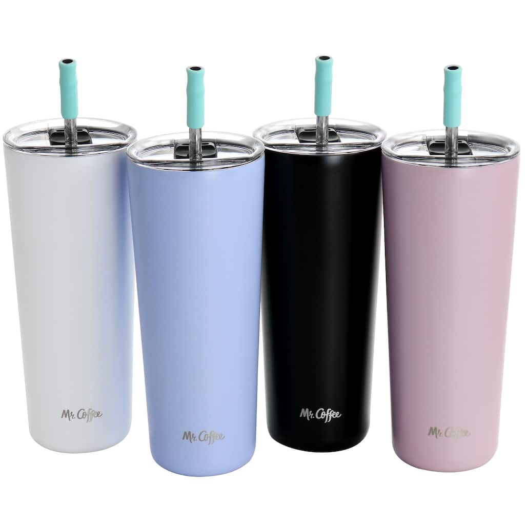 4 Piece 23oz. Stainless Steel Tumbler Set - 23 Ounces