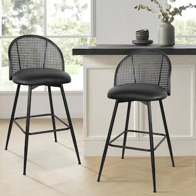 26"/29" Swivel Barstools Counter Height Bar Stool w/ Metal Legs