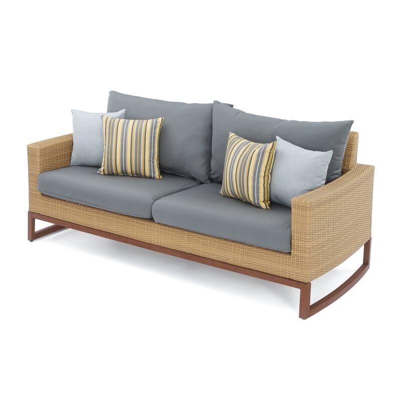 Milea 4 Piece Sunbrella Outdoor Patio Seating Set