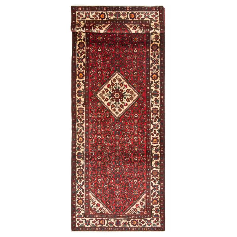 ECARPETGALLERY Hand-knotted Andelz Red Wool Rug - 3'7 x 10'4 - Red - 3'7 x 10'4