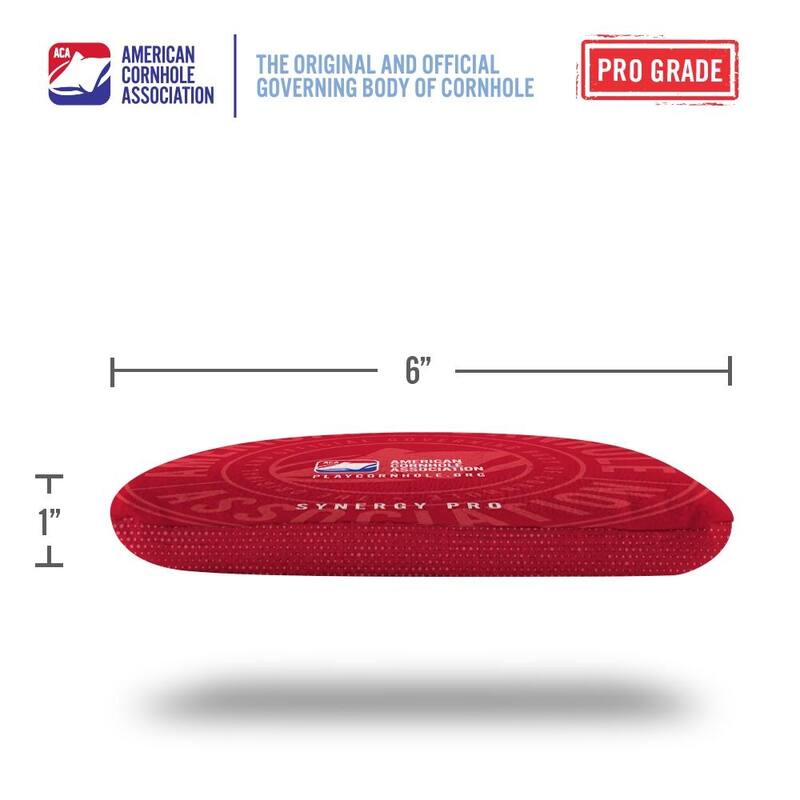 Official ACA Tournament Badge Red Dual Sided Cornhole Bags
