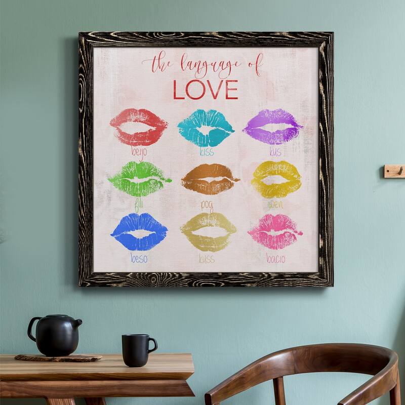 Rainbow Kiss-Premium Framed Canvas - Ready to Hang