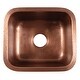 preview thumbnail 3 of 2, Orwell Copper 17" Single Bowl Undermount Kitchen Sink