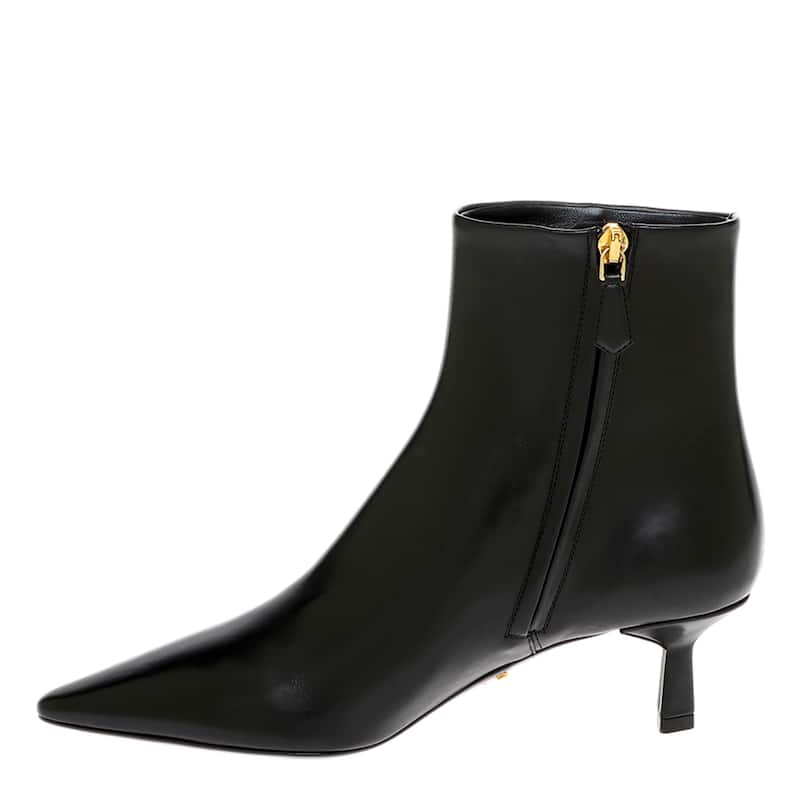 Prada Brushed Leather Ankle Boots