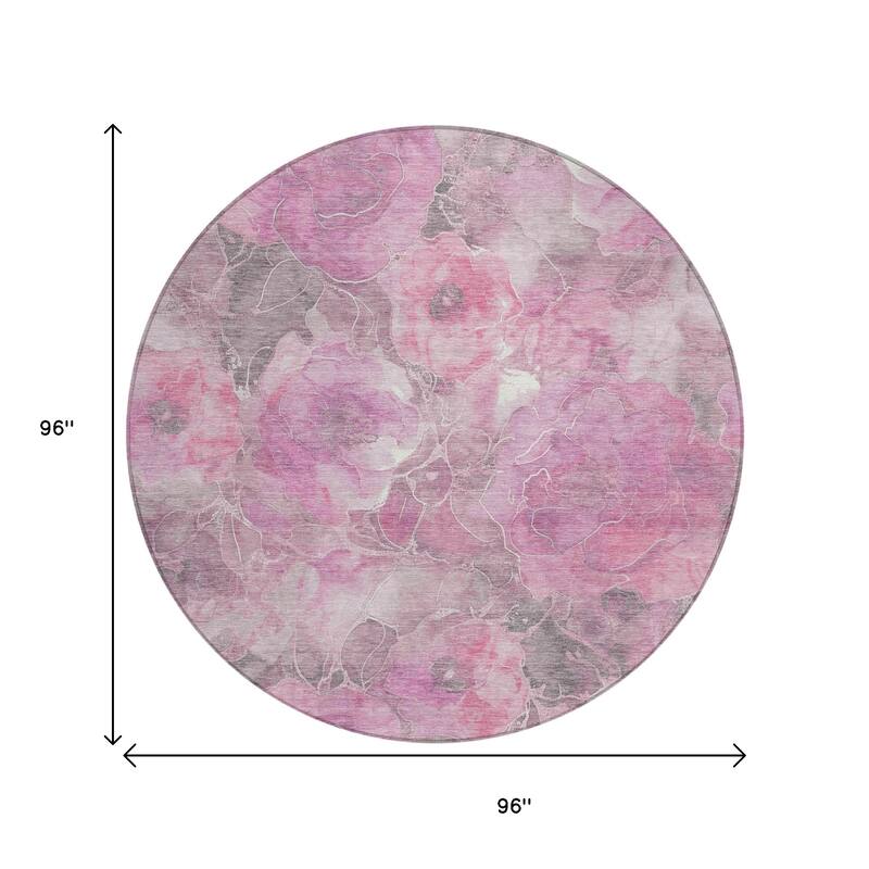 HomeRoots Floral Transitional Rectangle Outdoor Rug
