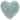 Heart Shaped Celadon Shag Accent Pillow