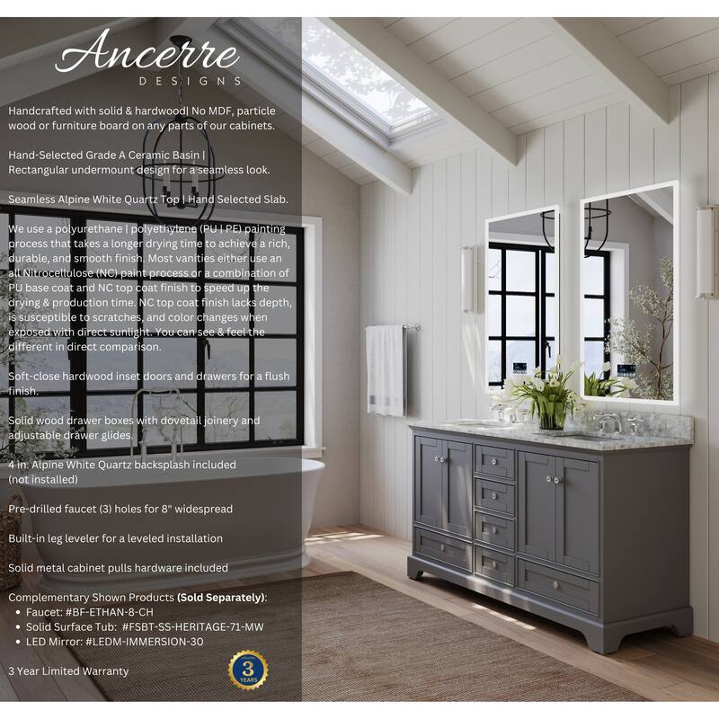 Ancerre Designs Audrey Bathroom Vanity Set
