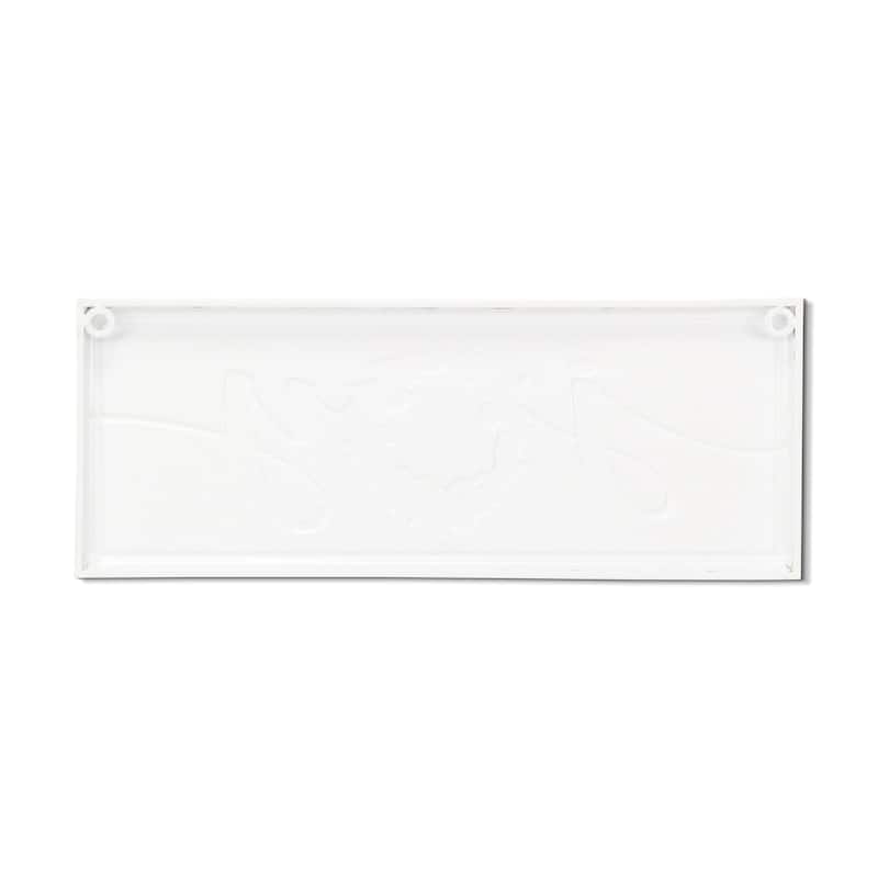 HomeRoots 7" X 19" White and Red Christmas Joy Metal Wall Decor
