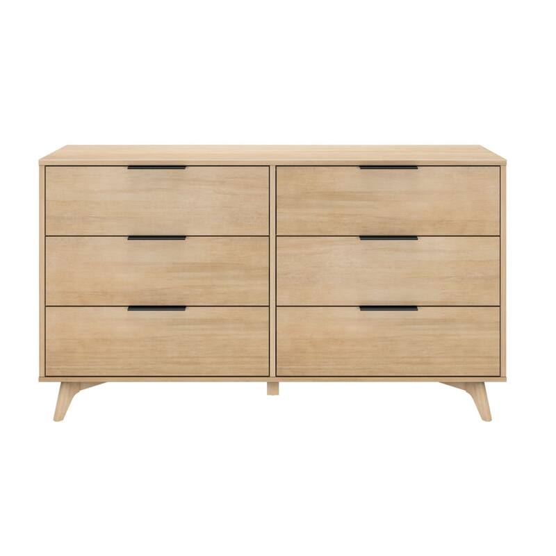 Plank and Beam Haven 6-Drawer Dresser with Drawer Pull Handles