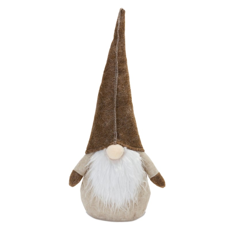 Bearded Gnomes with Long Hat Christmas Figurines - 17" - Set of 2