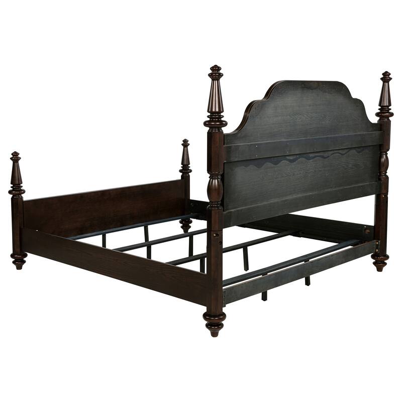 Andover Four Poster Bed Dark Oak