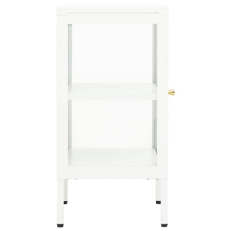 vidaXL Sideboard 14.9"x13.7"x27.5" Metal and Glass
