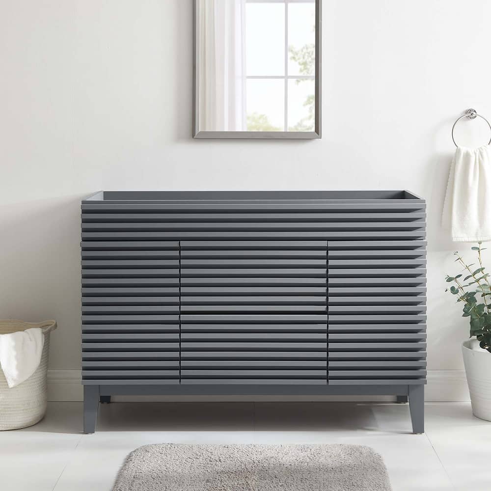 Render 48" Single Sink Compatible (Not Included) Bathroom Vanity Cabinet