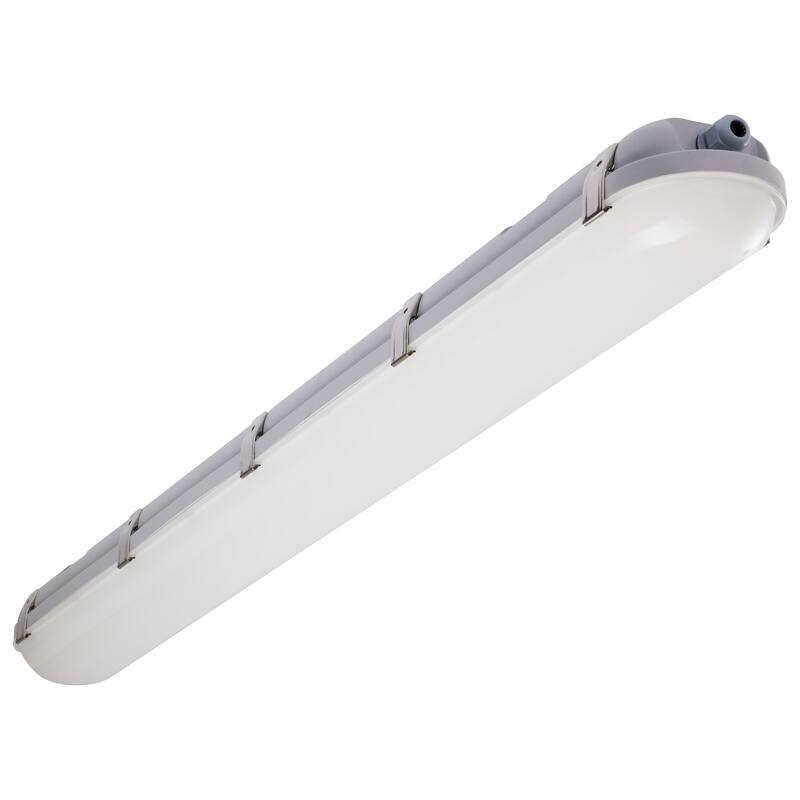 40/50/60 Watt LED 4 Foot Linear Vapor Proof Fixture 3K/4K/5K 120-347 Volt - Gray - Gray