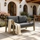 preview thumbnail 151 of 195, Outdoor Teak Solid Wood Patio Furniture Set Loveseat Armchair Table Collection