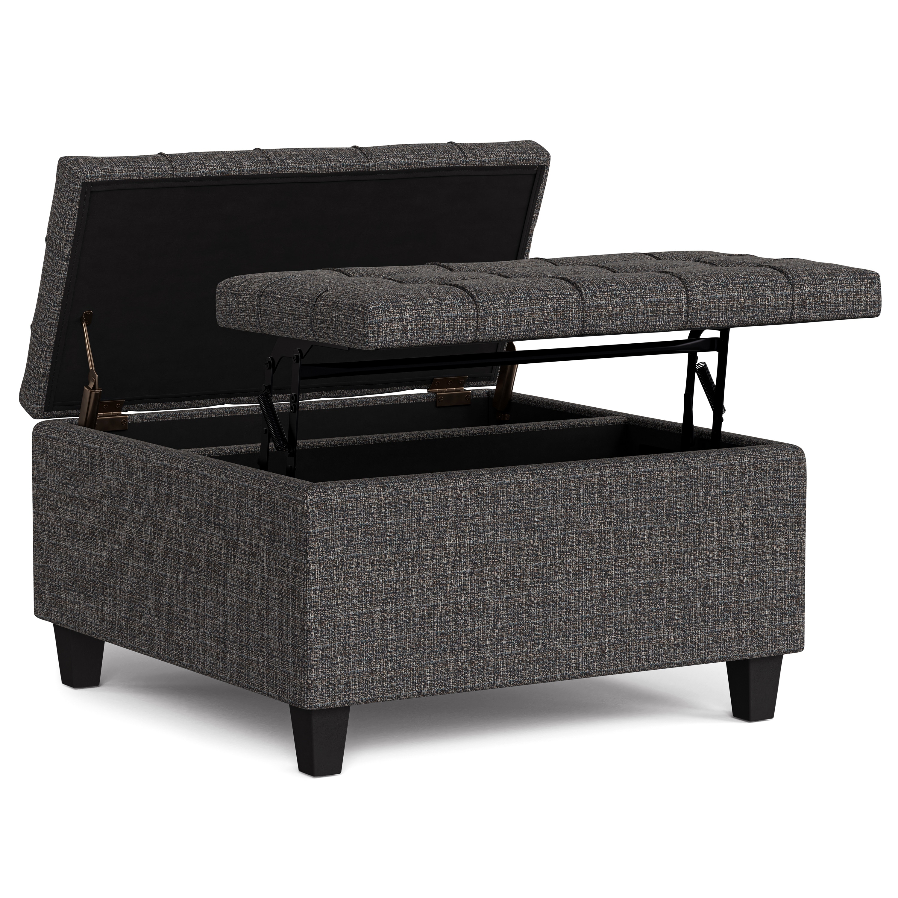 Harrison Small Square Coffee Table Storage Ottoman