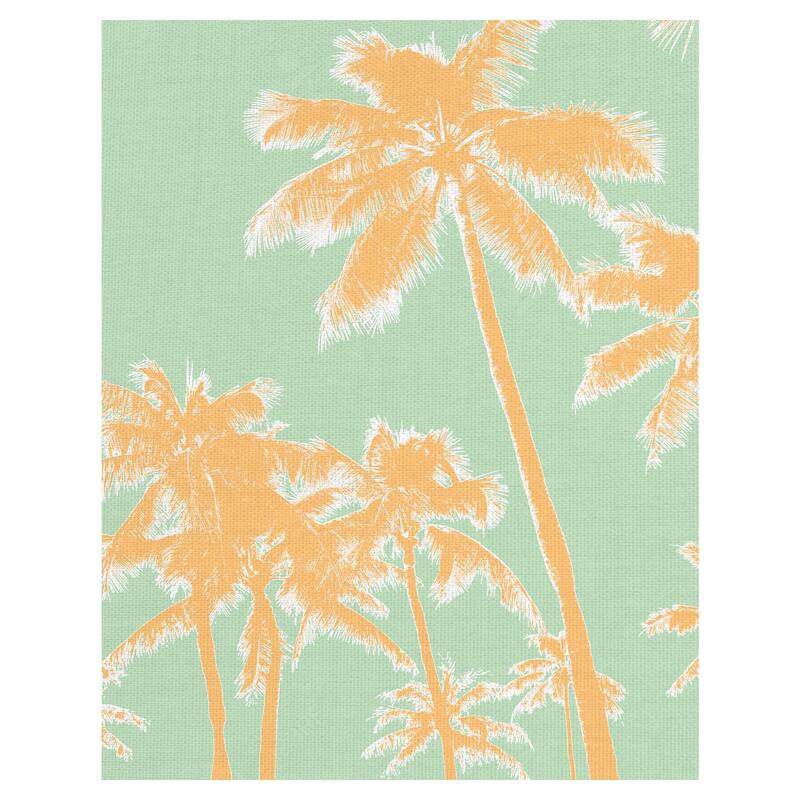 Retro Palms 1 by The Studio Canvas Art Print