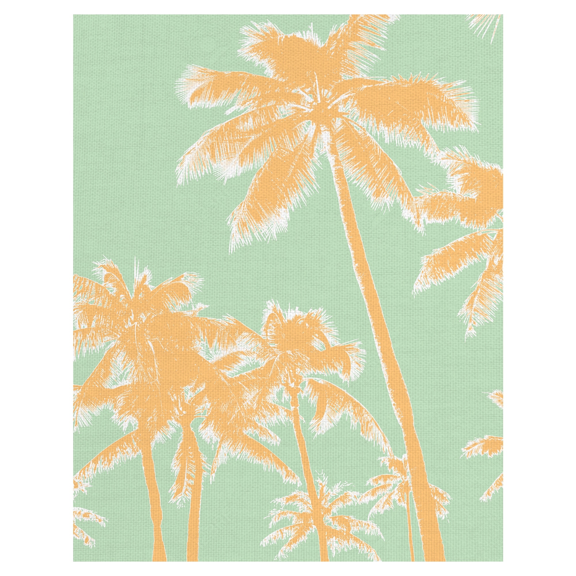 Retro Palms 1 by The Studio Canvas Art Print