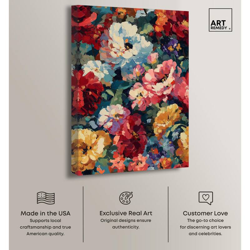 Garden Tapestries I Canvas by Art Remedy, Gallery Wrapped