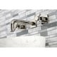 preview thumbnail 18 of 22, Kingston Brass Concord Two-Handle 3-Hole Wall Mount Bathroom Faucet