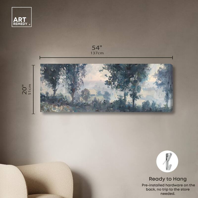 Early Morning Panoramic Canvas by Art Remedy, Gallery Wrapped