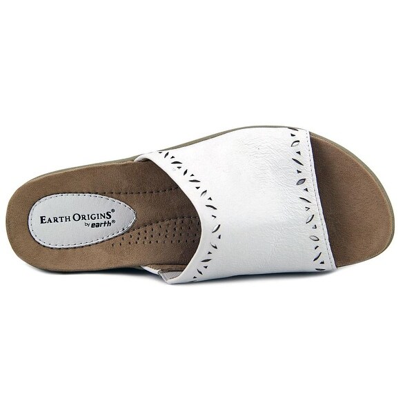 earth origins white sandals