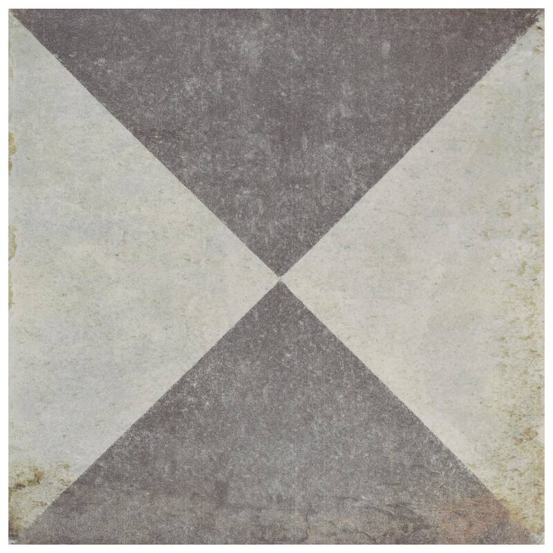 Merola Tile D'Anticatto Decor Triangoli 8-3/4" x 8-3/4" Porcelain Floor and Wall Tile