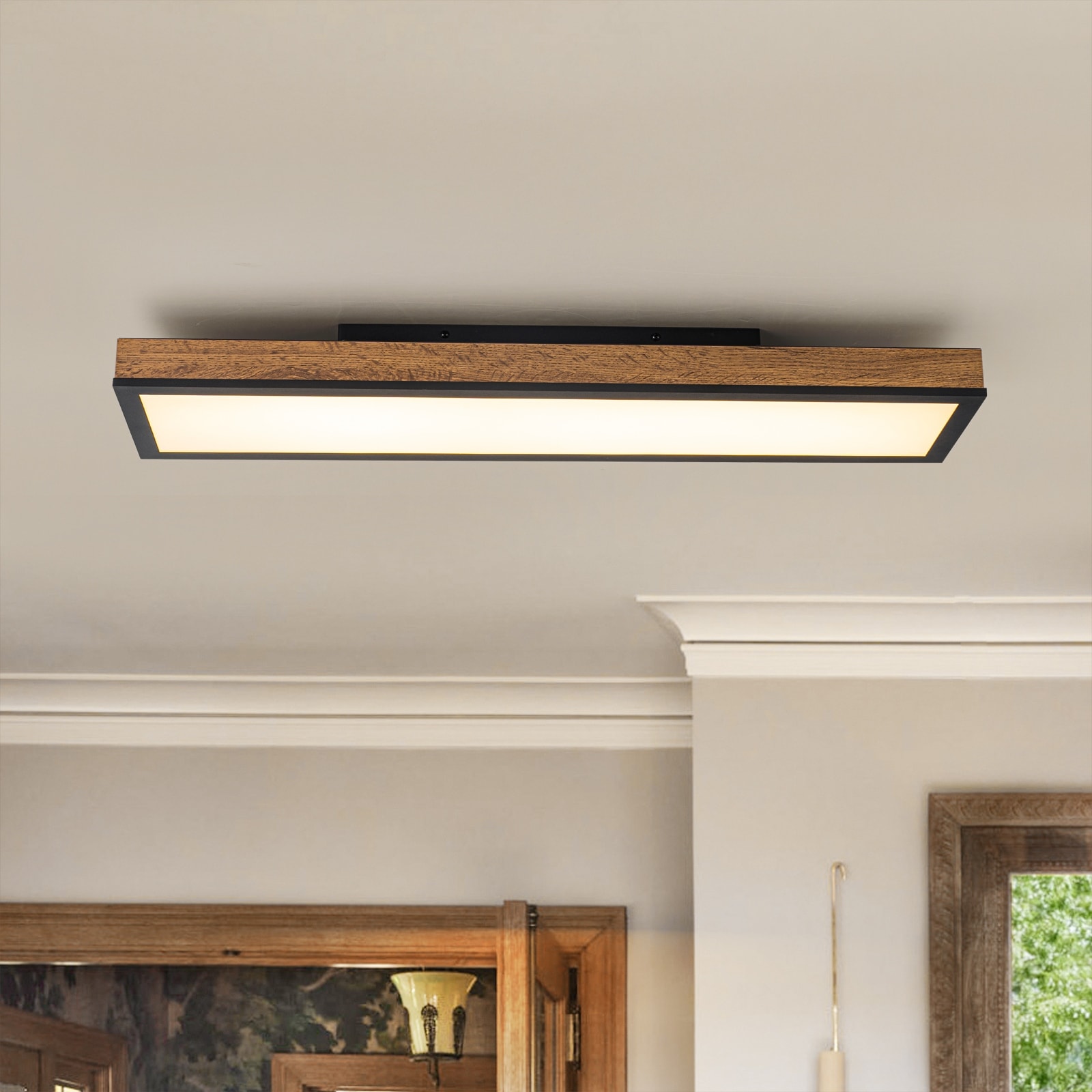 Farmhouse 1-Light Integrated LED Ceiling Light