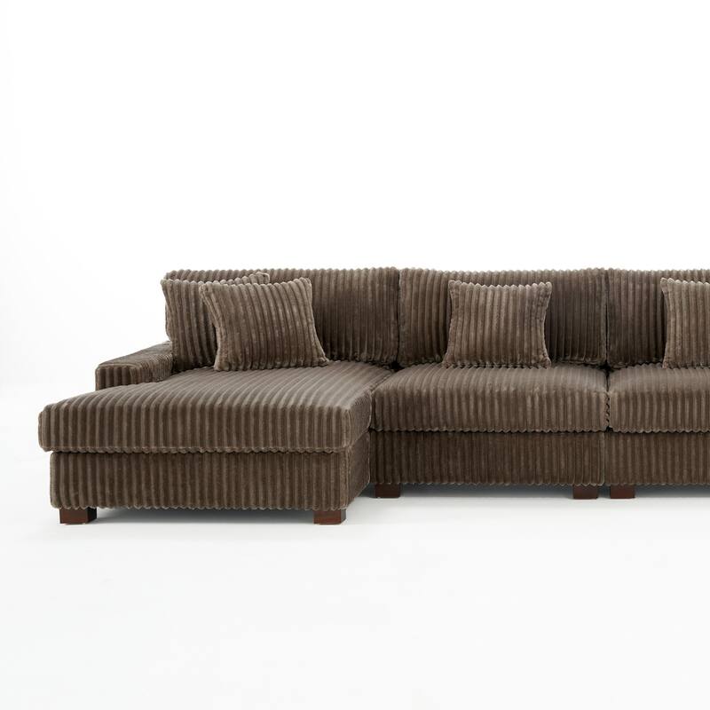 Anne 150" W Oversized Upholstered Modular Sectional Sofa