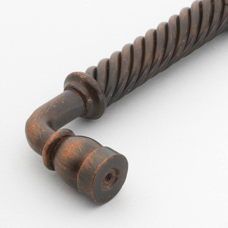 GlideRite 5-inch CC Rustic Bronze Twisted Cabinet Drawer Pulls (Pack of 10)