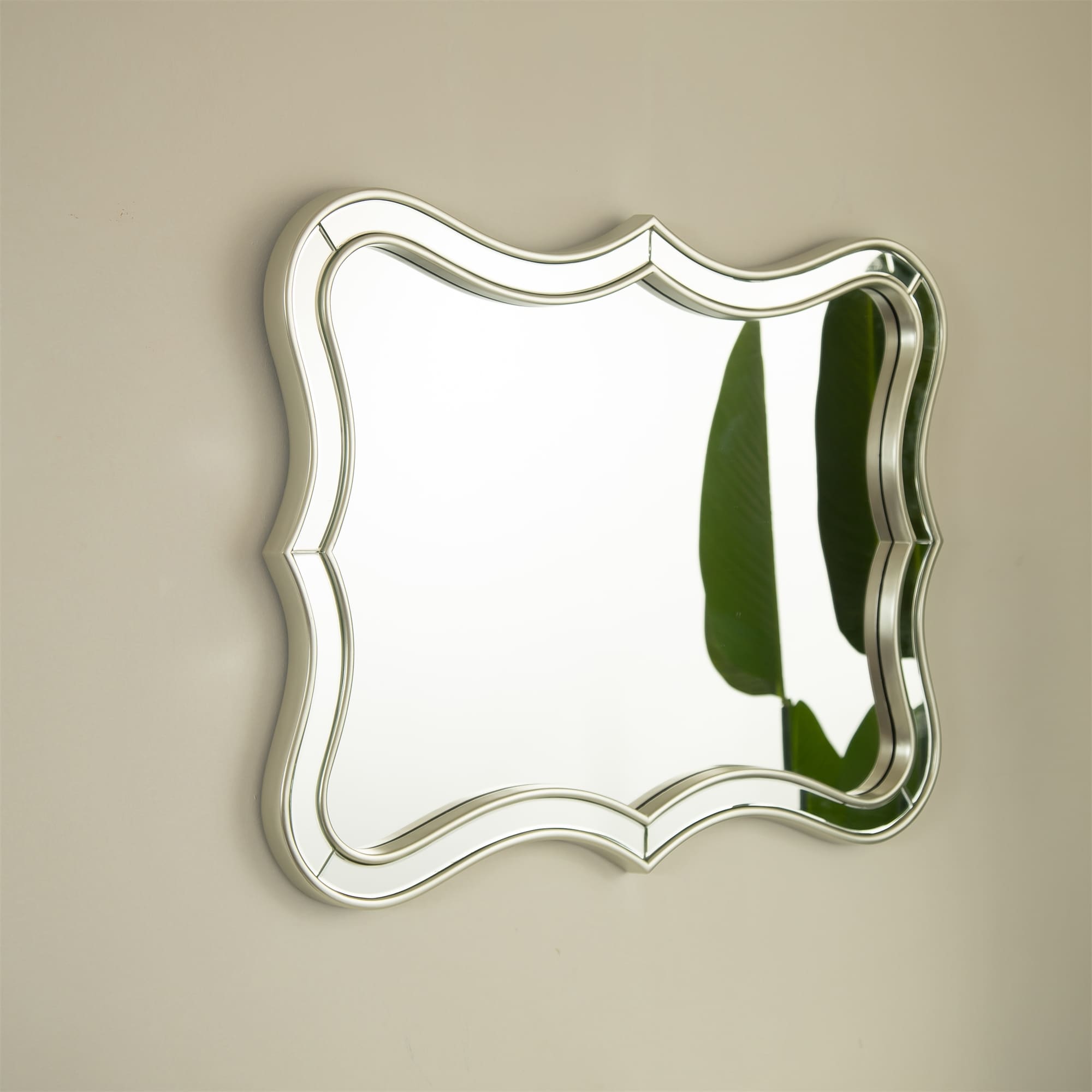 Curvilinear Gold 24" Wall Mirror