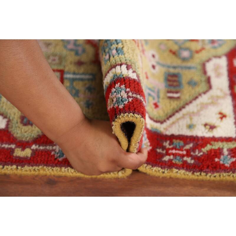 Kazak Indian Foyer Rug Hand-Knotted Wool Carpet - 2'0" x 3'0"